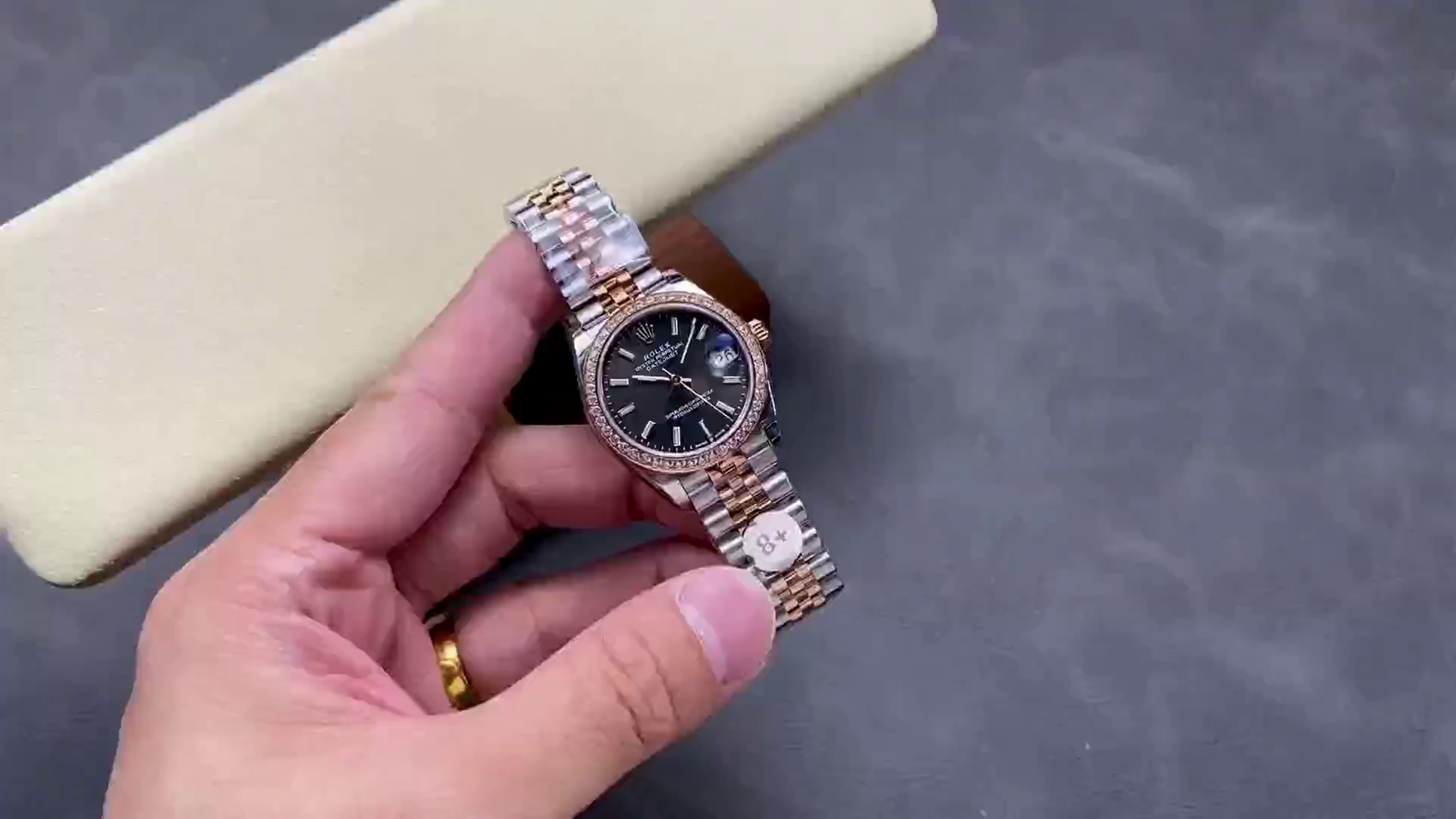 Replica Rolex Datejust 31 Dark Rhodium Dial 278381RBR 0018 Lady Watch - QualitySwissReplica