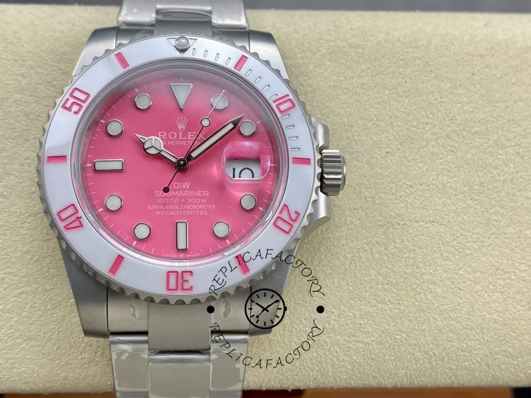 Replica Rolex DIW Submariner Date 116610 Limited Edition Full 904L Pink Dial 40mm - QualitySwissReplica