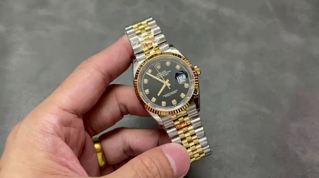 Replica Rolex Datejust 126233 Black Diamond Dial 36MM Unisex Watch - QualitySwissReplica