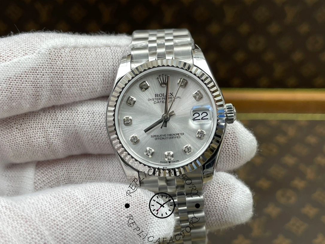 Replica Rolex Datejust 31 and 41mm Oystersteel Silver Dial m278274 0030 - QualitySwissReplica