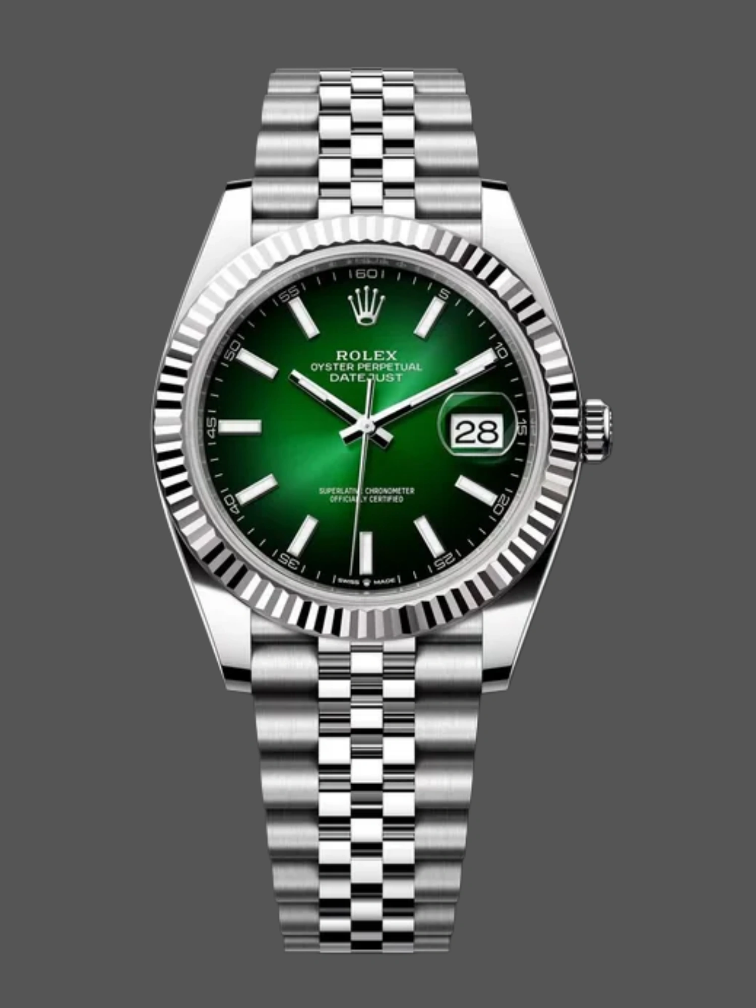 Replica Rolex Datejust 126334 41mm Green Gradient Dial 1:1 Clone 2026 - QualitySwissReplica