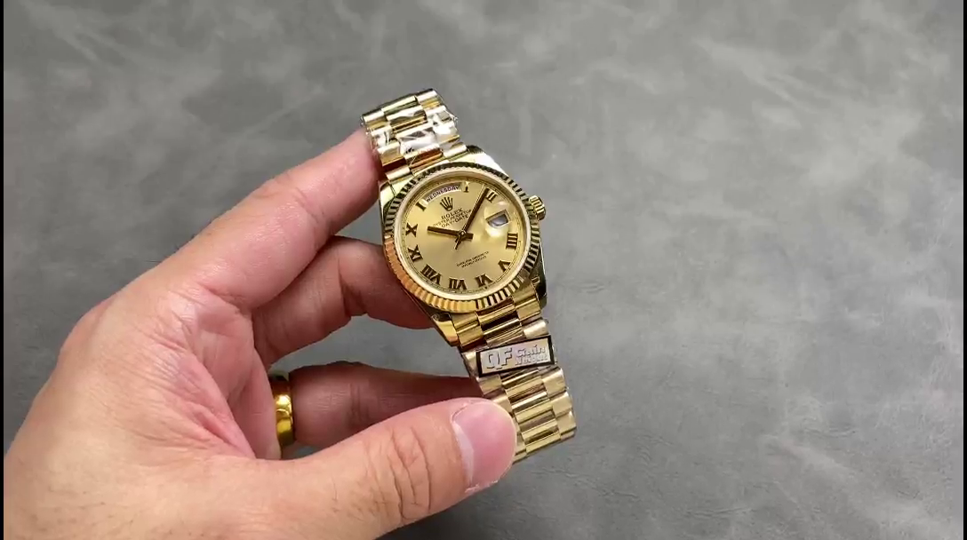 Replica Rolex Day-Date 118238 Champagne Dial 36mm Unisex Watch - QualitySwissReplica
