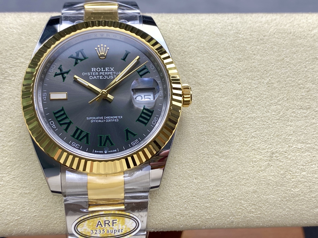 Replica Rolex Datejust Grey Two Tone M126333 0019 41mm Mens - QualitySwissReplica