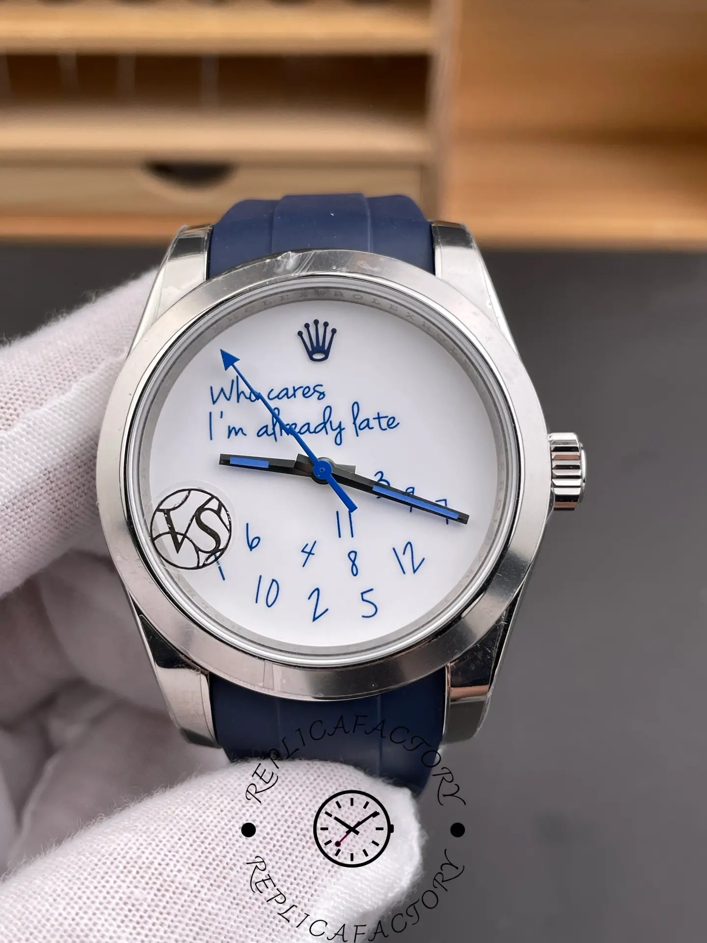 Replica 1:1 Clone Rolex Milgauss 116400 Who Cares I'm Already Late - QualitySwissReplica