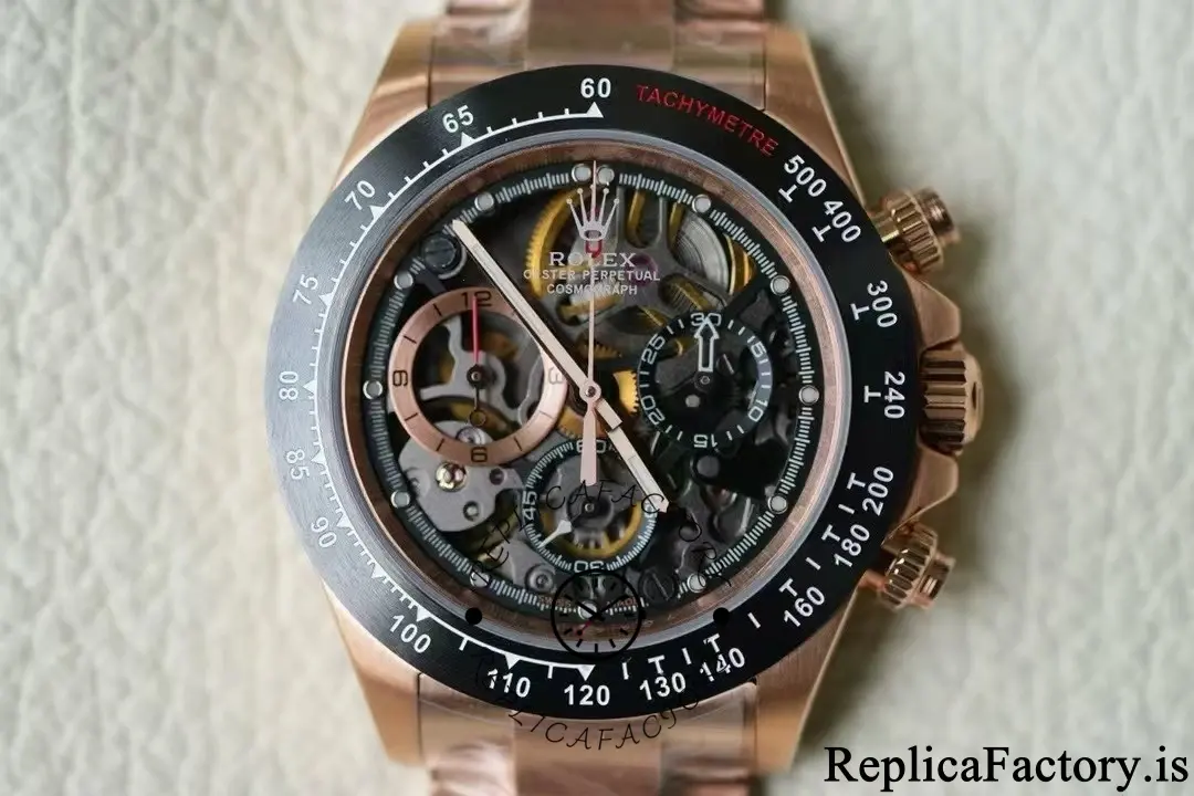 Replica Rolex Daytona 116520 Artisans de Genève Skeleton Dial Steel Bracelet Steel Cases - QualitySwissReplica