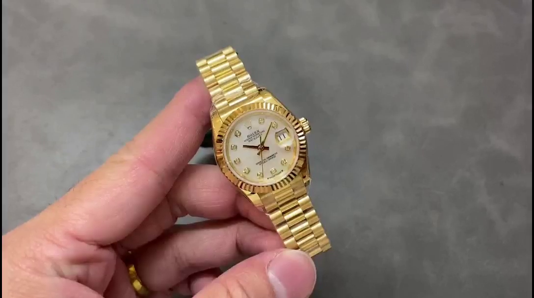 Replica Rolex Datejust m279178 0025 Mother Of Pearl Dial Fluted Bezel 28mm Lady Watch - QualitySwissReplica
