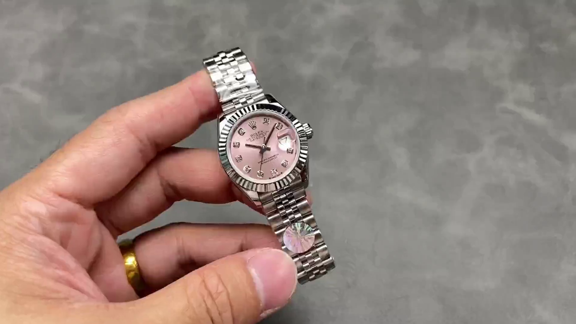 Replica Rolex Datejust 279174 Stainless Steel Pink Diamond Dial 28mm Lady Watch - QualitySwissReplica
