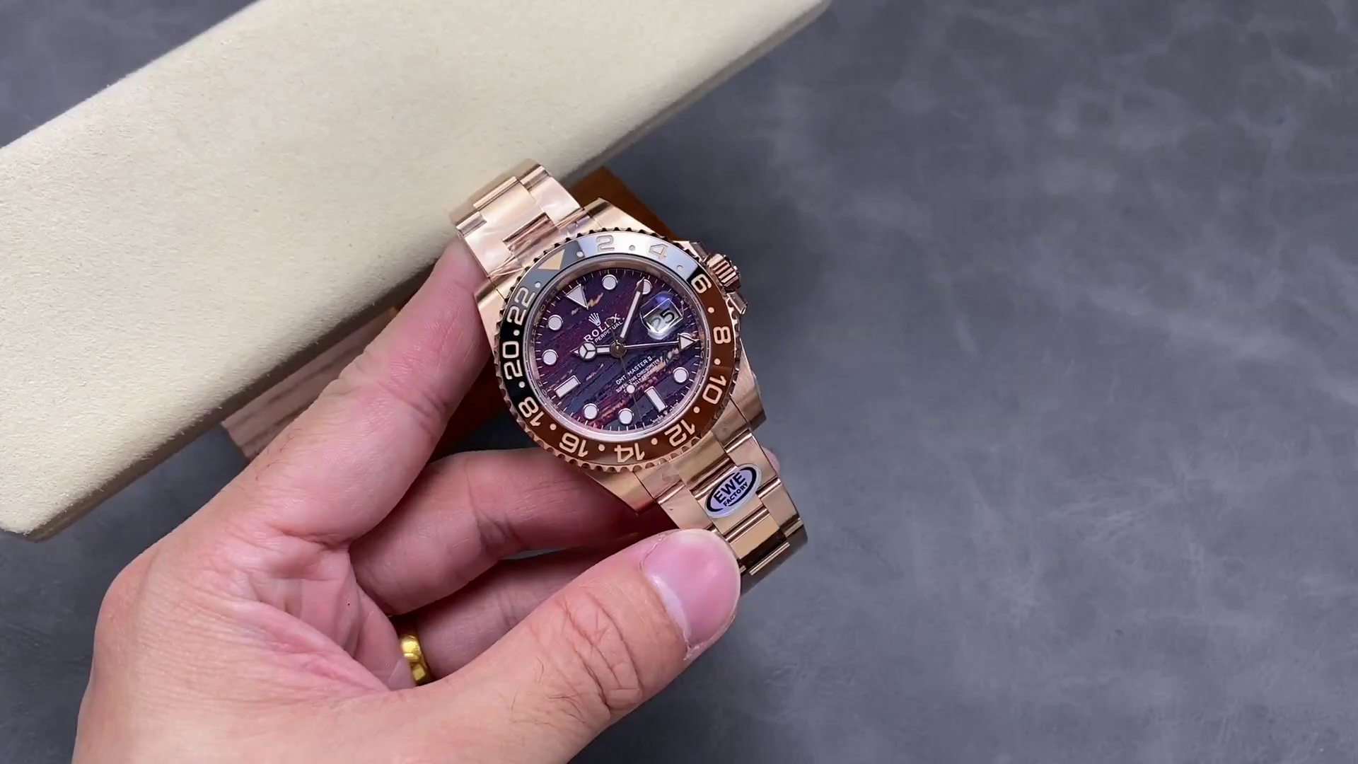 Replica 2025 Rolex GMT Master II 18k Everose Gold M126715CHNR 0002 - QualitySwissReplica