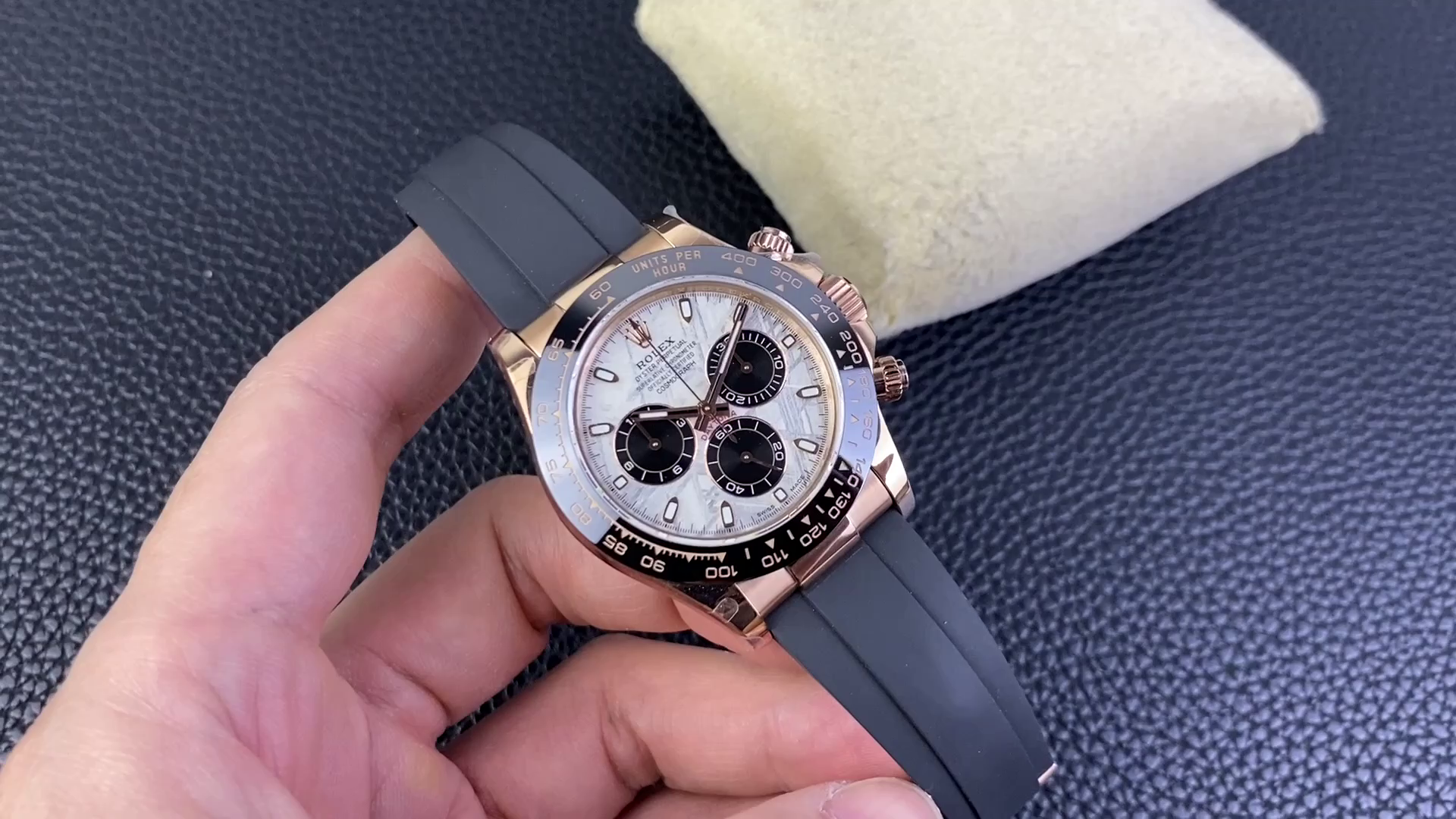 Replica Rolex Cosmograph Daytona 40 mm Meteorite Dial Everose Gold 116515ln 0055 - QualitySwissReplica
