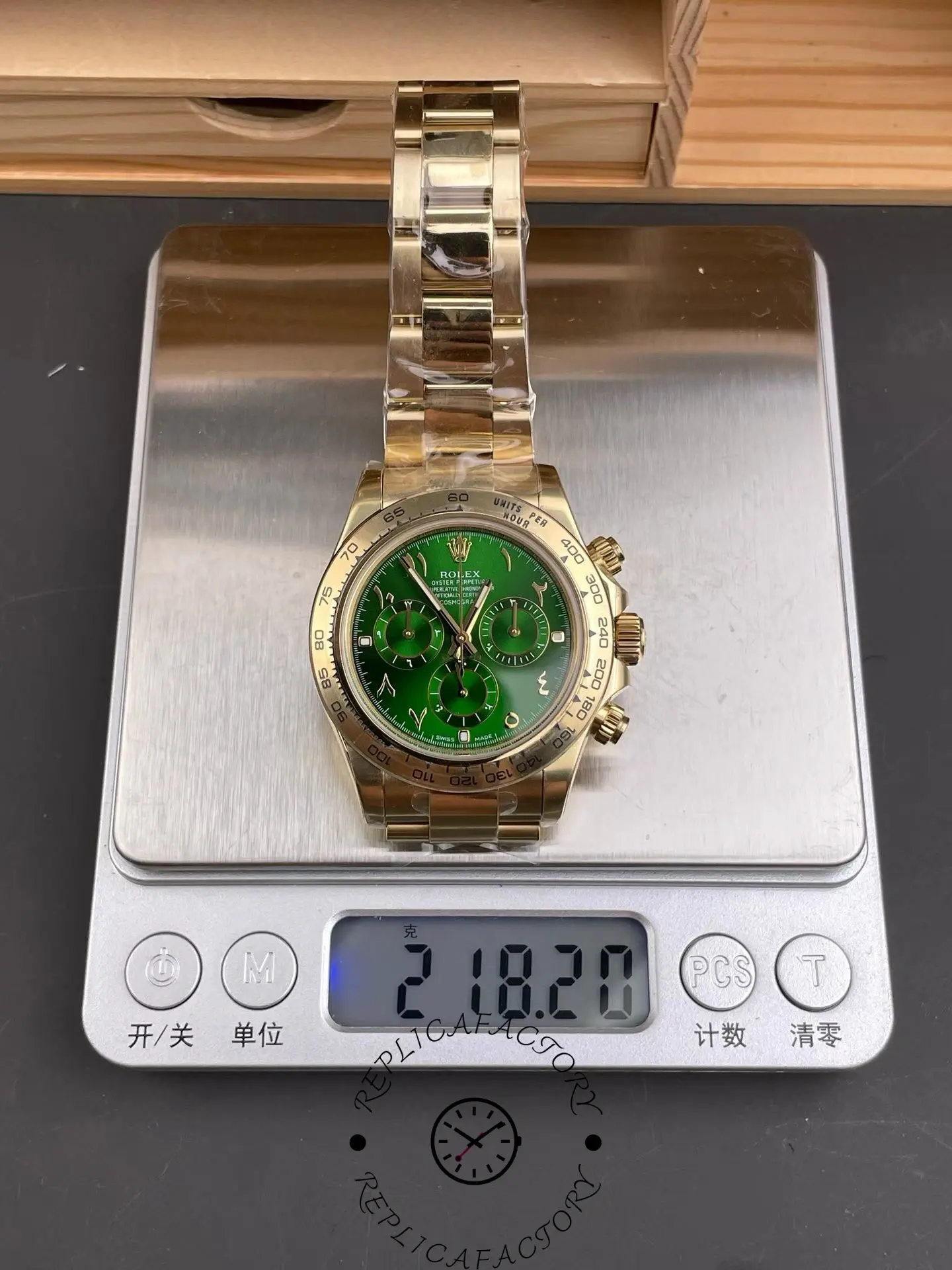 Replica 1:1 Clone Rolex Daytona 116508 Arabia Green Dial 4130 Movement - QualitySwissReplica