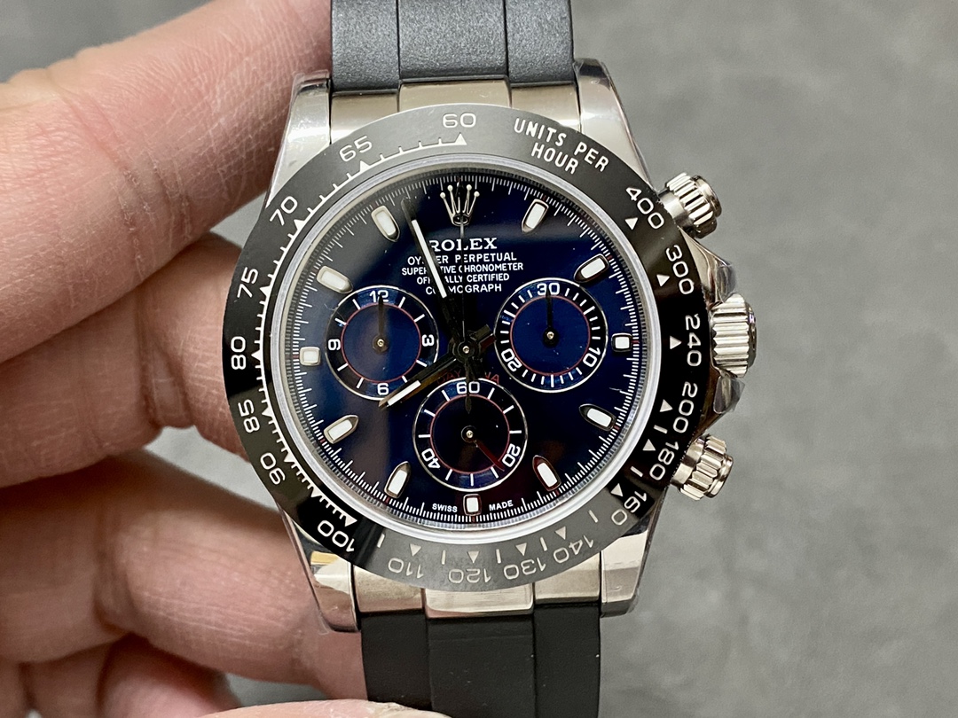 Replica Rolex Daytona Cosmograph 116519 Blue Dial 40mm Mens Watch - QualitySwissReplica
