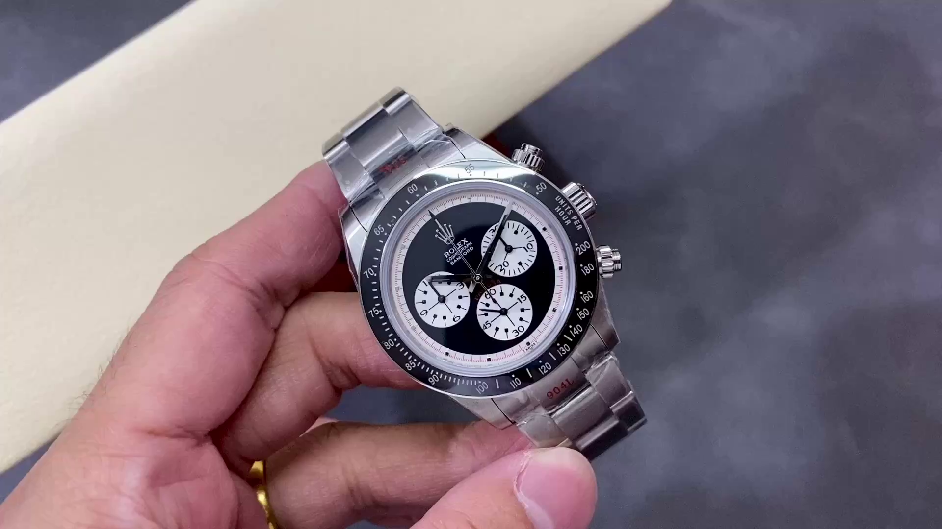 Replica Rolex Cosmograph Daytona 116520 Bamford Heritage Paul Newman Black Dial Steel 40mm Men's Watch - QualitySwissReplica
