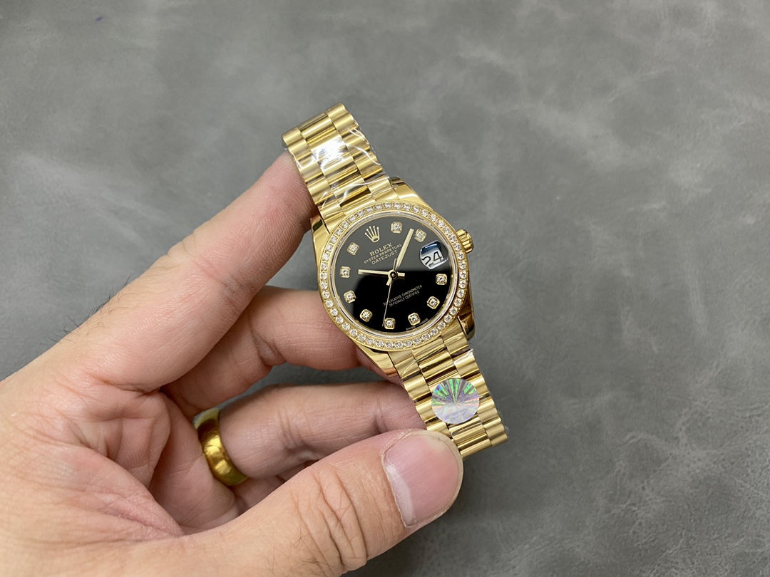 Replica Rolex Datejust 179138 Black diamond Dial 26MM Lady Watch - QualitySwissReplica