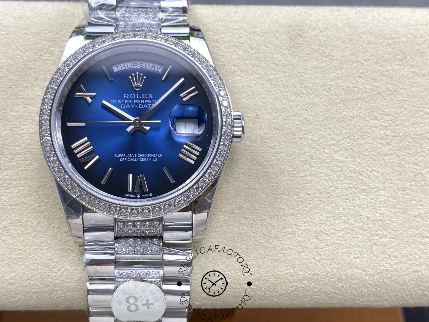 Replica Rolex Day Date 128349RBR 0048 36mm - QualitySwissReplica