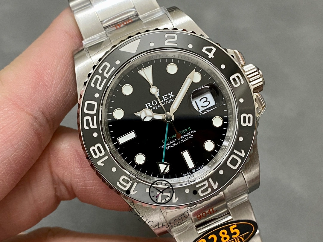Replica Rolex GMT-Master II 116710LN Black Dial Stainless steel case 40mm Mens Watch - QualitySwissReplica