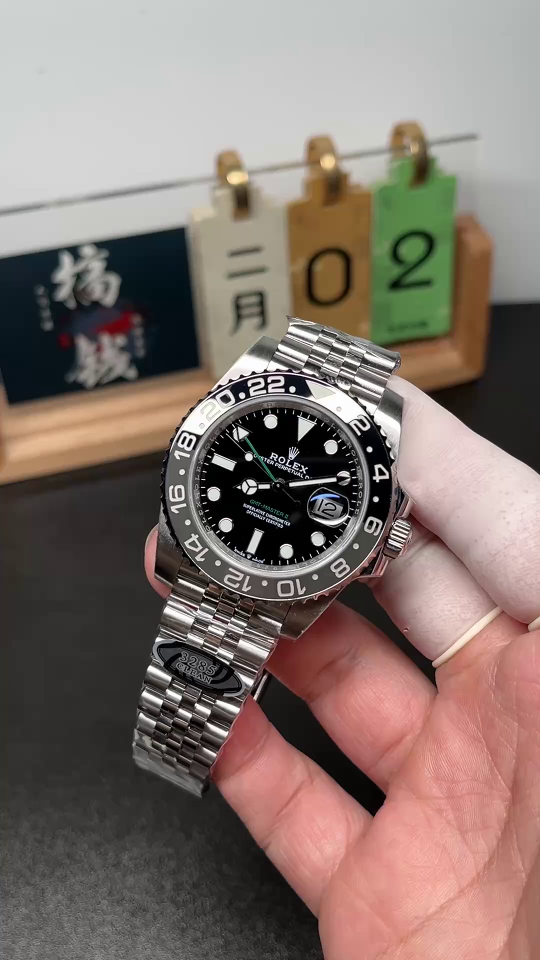 Replica Rolex Gmt Master II Automatic Black Dial M126710GRNR 0003 40mm - QualitySwissReplica