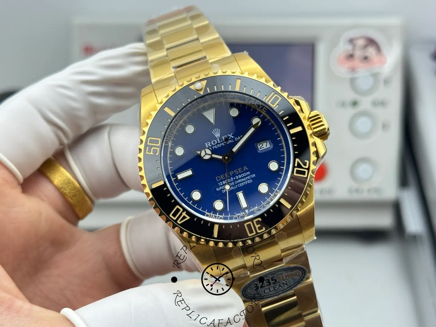 Replica Rolex Deepsea 136668 18k Black Ceramic Bezel 43MM 1:1 Clone - QualitySwissReplica