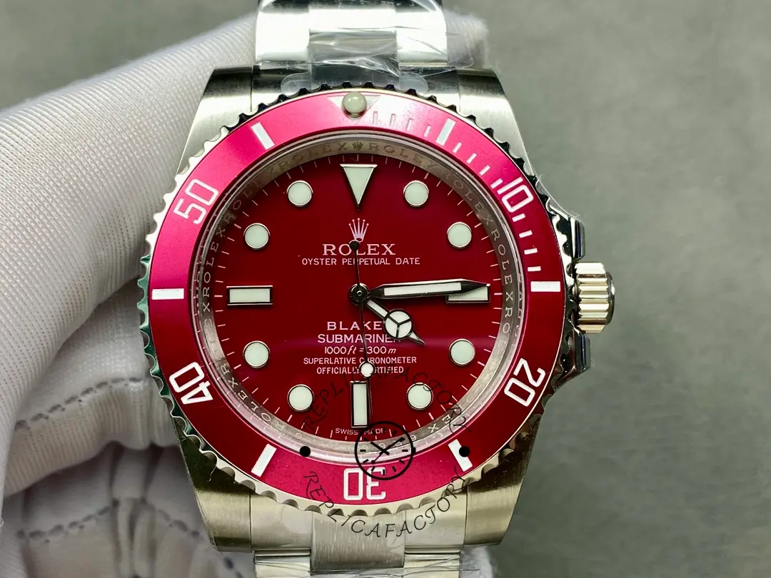 Replica Rolex Blaken Submariner Truckee Red Limited Edition 40MM Mens Watch - QualitySwissReplica