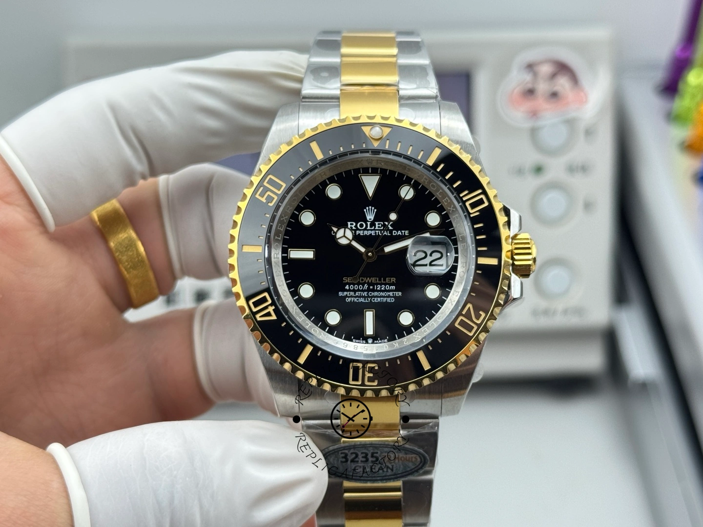 Replica Rolex Sea Dweller Black Dial Oyster Bracelet 126603 0001 Men's Watch - QualitySwissReplica