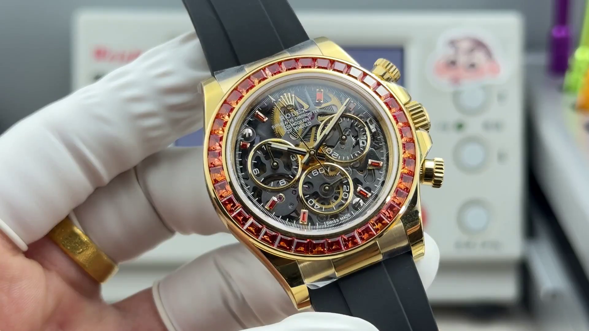 Replica 1:1 Clone Rolex Daytona Cosmograph Sapphire Bezel 116588SACO Skeleton Dial - QualitySwissReplica