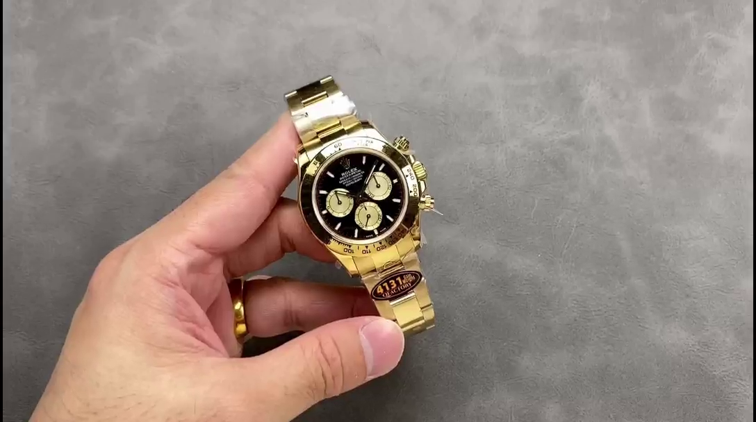 Replica Rolex Daytona 116528 Yellow Gold Black Paul Newman Dial 40mm Mens Watch - QualitySwissReplica