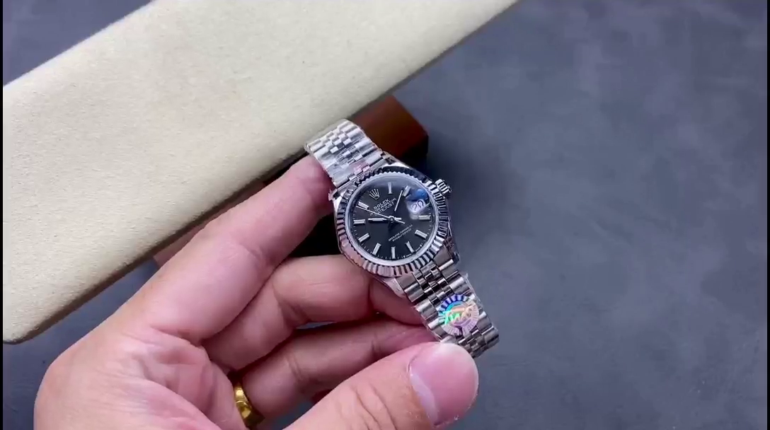 Replica Rolex Datejust 279174 0011 28 mm Dark Grey Dial Women's Watch - QualitySwissReplica