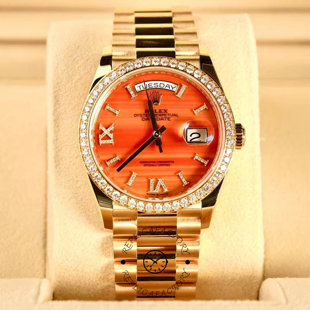 Replica Rolex Day Date 36 President Bracelet 128348RBR 0049 Unisex Watch - QualitySwissReplica