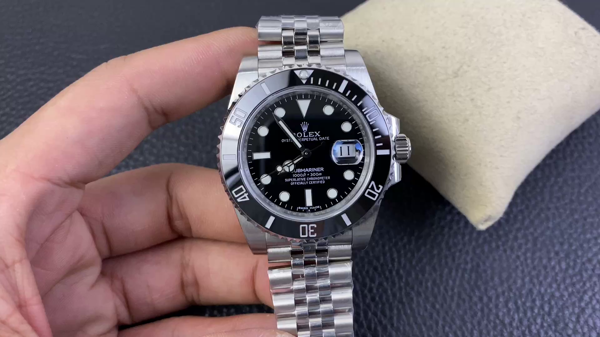 Replica Rolex Submariner 116610 Jubilee Bracelet 40mm Black Dial Men's Diver - QualitySwissReplica