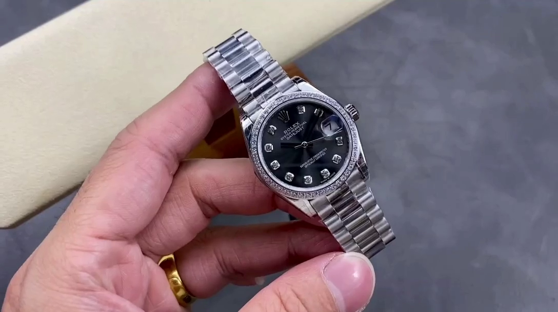 Replica Rolex Datejust 31 White Gold Dark Grey m278289rbr 0006 Women's Watch - QualitySwissReplica