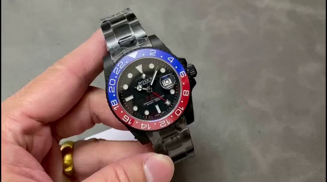 Replica Rolex GMT Master II 40mm Pepsi 126710blro 0002 Black Dial - QualitySwissReplica