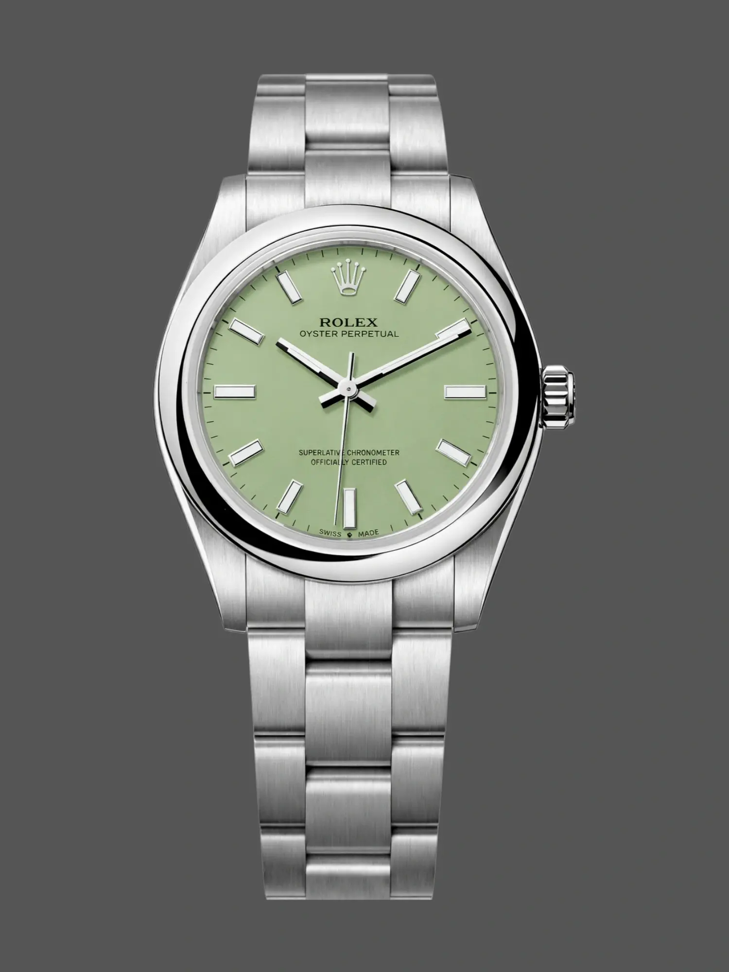 Replica Rolex Oyster Perpetual 31mm 277200-0012 Pistachio-Green Dial - QualitySwissReplica