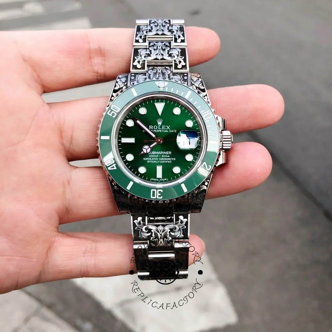 Replica Huckleberry Custom Rolex Submariner Green - QualitySwissReplica