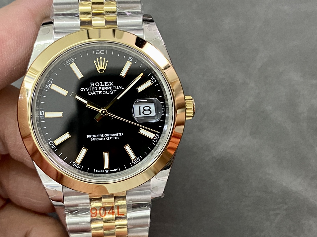 Replica Rolex Datejust 41 Black Dial Jubilee Bracelet M126303 0014 Men's Watch - QualitySwissReplica