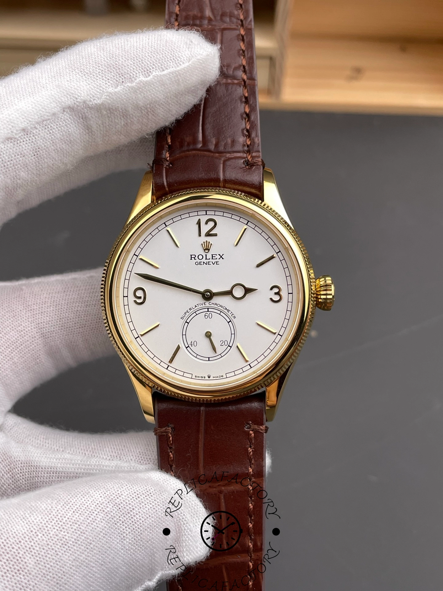 Replica Rolex 1908 Yellow Gold 52508 0006 39 mm Watch - QualitySwissReplica
