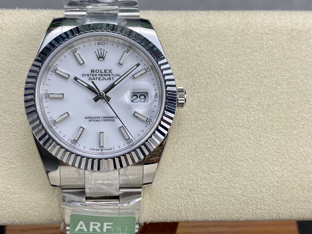 Replica Rolex Datejust 41 Stainless Steel And White Gold White Dial M126334 0009 Men's Watch - QualitySwissReplica