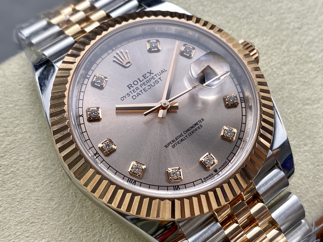 Replica Rolex Datejust m126331 0008 Sundust Diamond Jubilee 41mm - QualitySwissReplica
