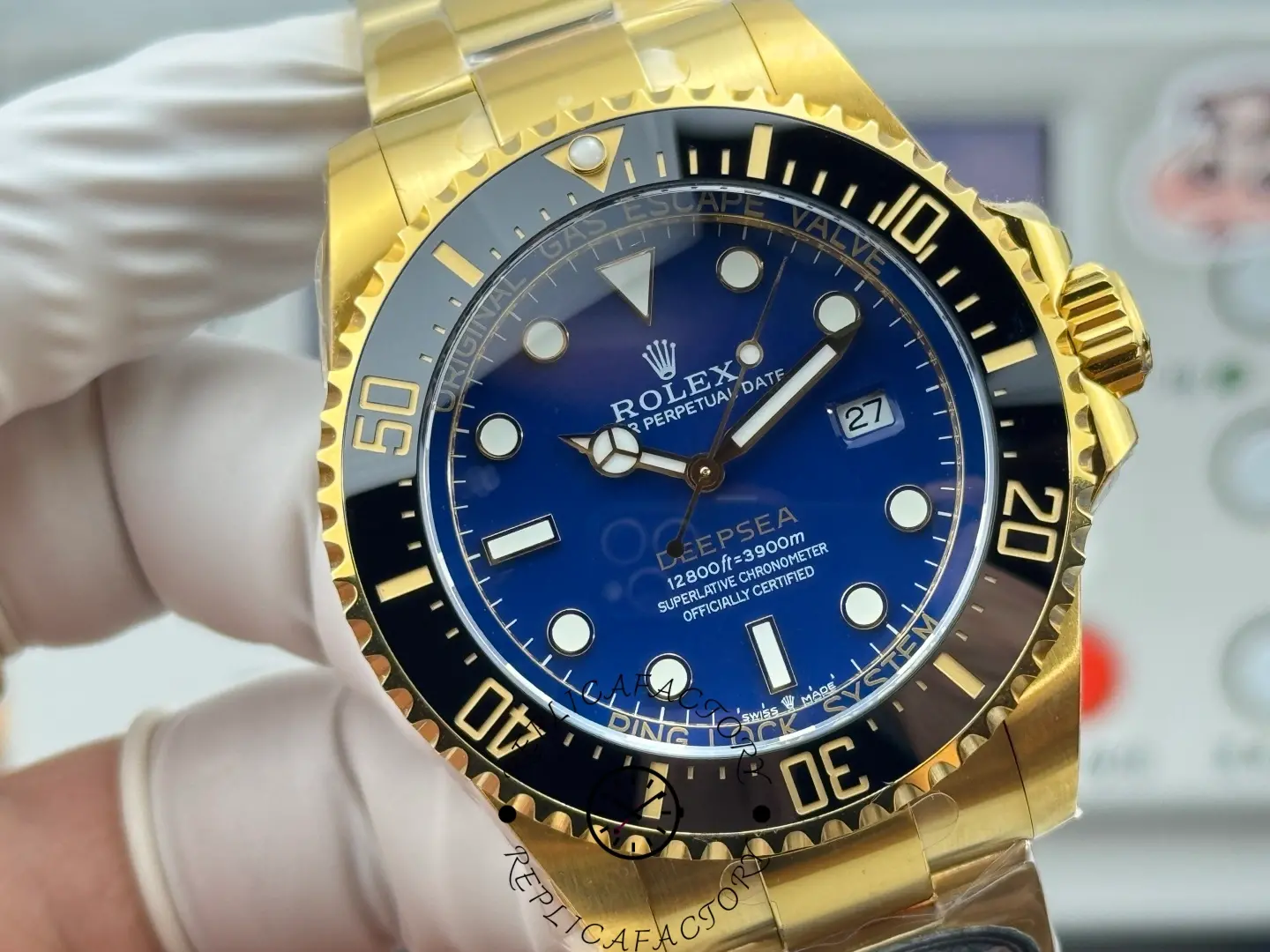 Replica Rolex Deepsea 136668 18k Black Ceramic Bezel 43MM 1:1 Clone - QualitySwissReplica