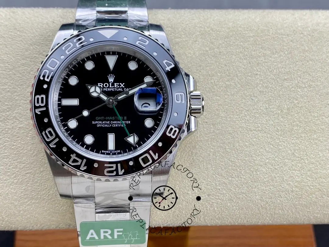 Replica Rolex GMT-Master II 40mm Black Bezel 116710LN Men's Watch - QualitySwissReplica