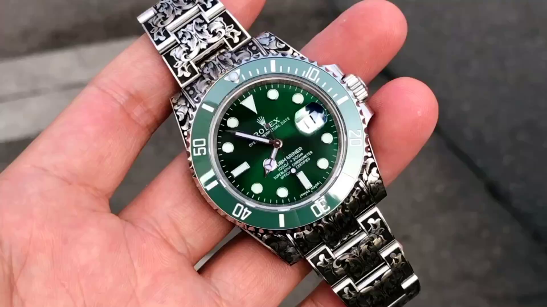 Replica Huckleberry Custom Rolex Submariner Green - QualitySwissReplica