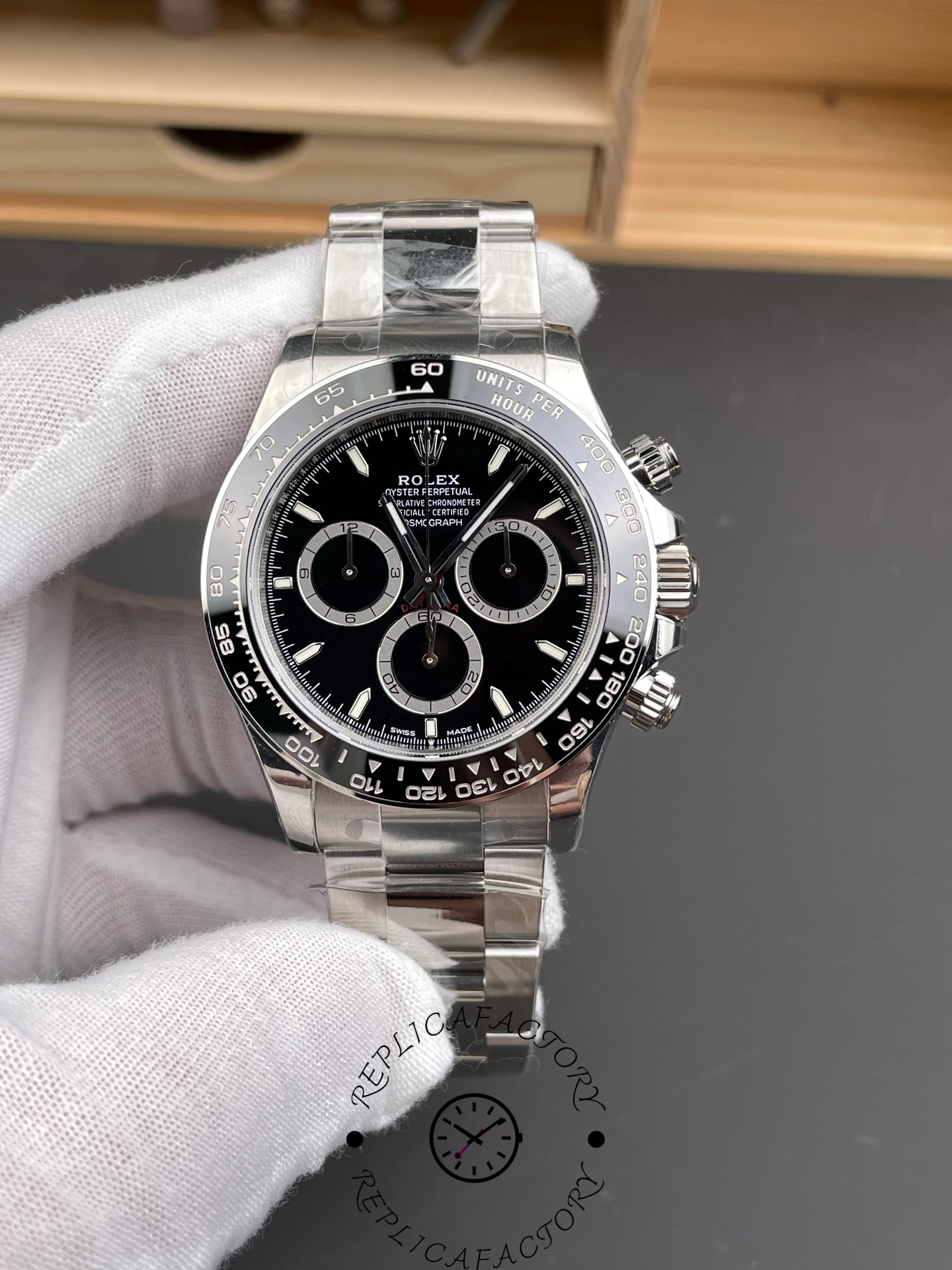 Replica Rolex Cosmograph Daytona Oystersteel m126500ln 0002 40mm - QualitySwissReplica