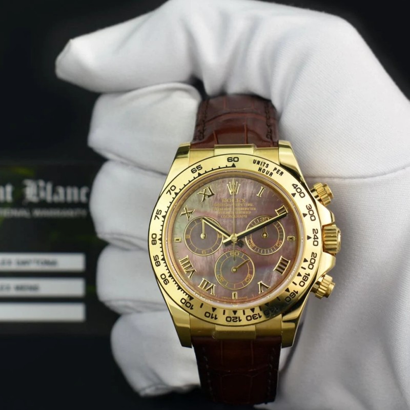 Replica Rolex Daytona 116518 Mother of Pearl Dial 40mm Mens Watch - QualitySwissReplica