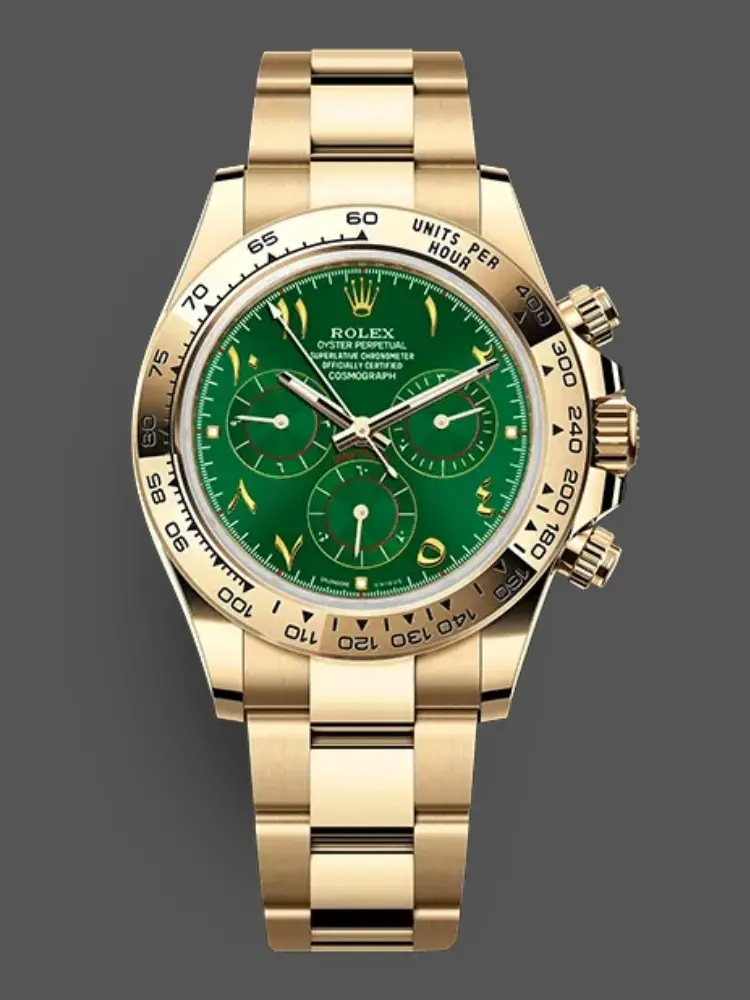 Replica 1:1 Clone Rolex Daytona 116508 Arabia Green Dial 4130 Movement - QualitySwissReplica