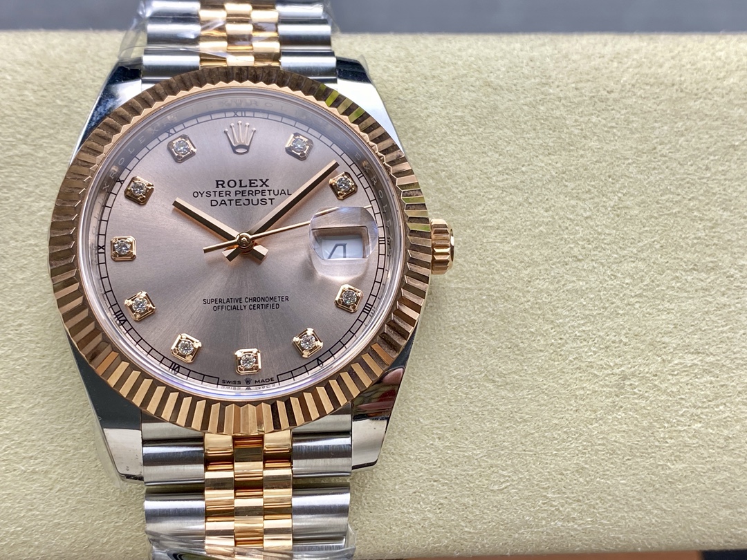 Replica Rolex Datejust m126331 0008 Sundust Diamond Jubilee 41mm - QualitySwissReplica