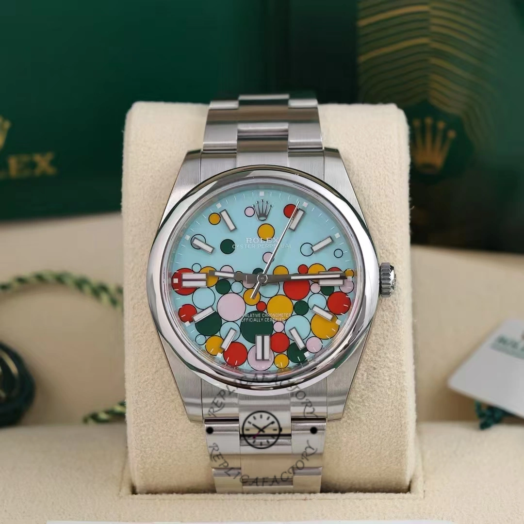Replica Rolex Oyster Perpetual 41mm Blue Dial Stainless Steel m124300-0008 - QualitySwissReplica