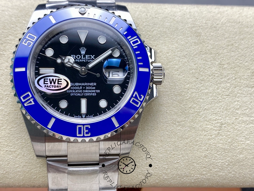 Replica Rolex Submariner 126619LB 0003 Blue Bezel Black Dial 41mm Mens Watch - QualitySwissReplica