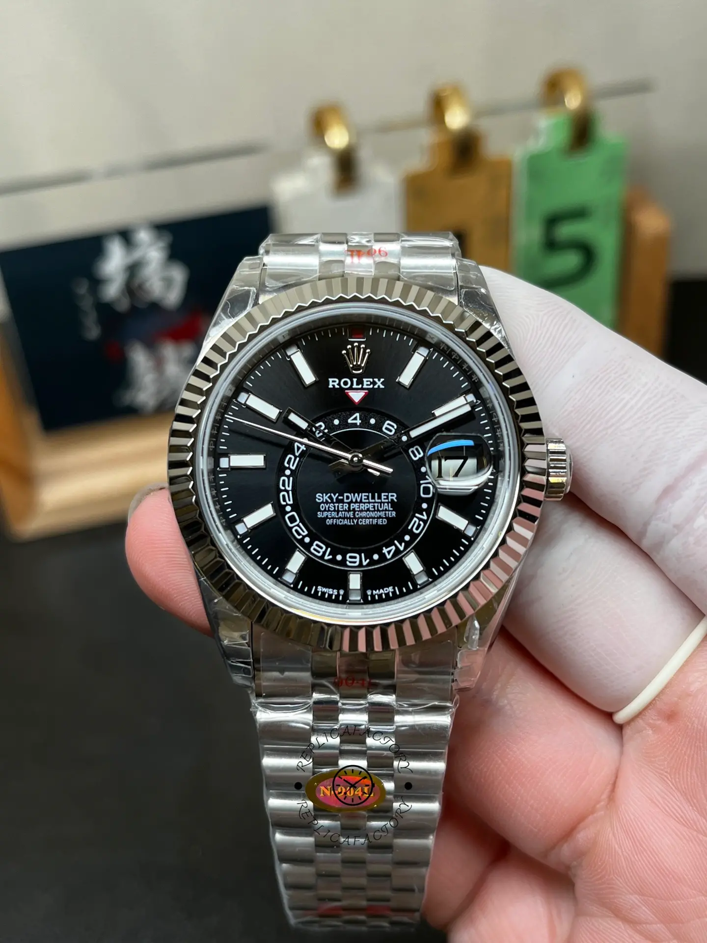 Replica Rolex Sky Dweller Black Dial Jubilee m336934 0008 Automatic 42MM - QualitySwissReplica